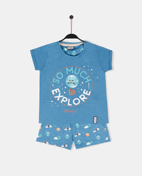 Conjunto Mr Wonderful Mangas Cortas Estampado 2 Piezas P/ Niñas by Mr. Wonderful