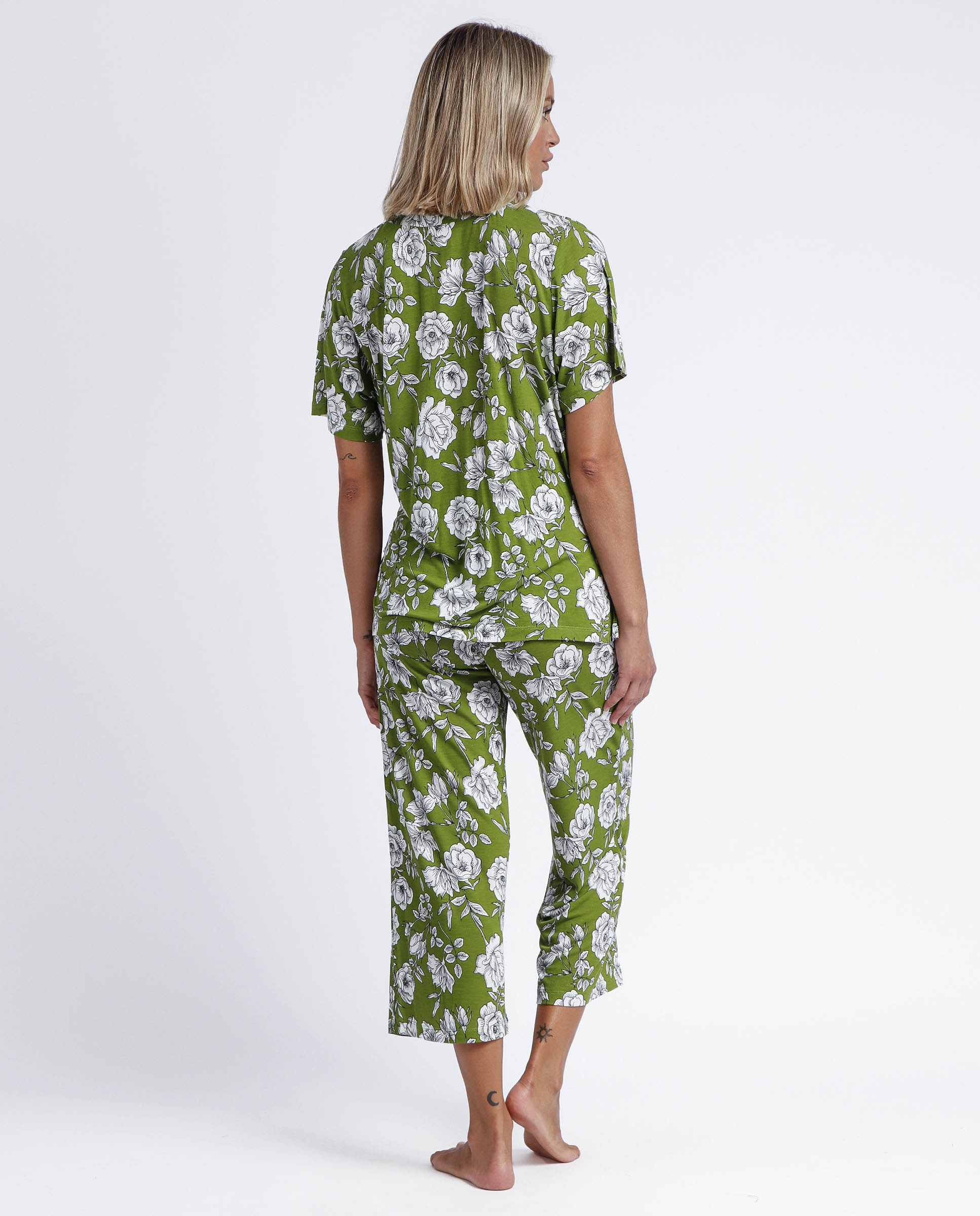 Conjunto Admas 2 Piezas Mangas Cortas Estampado P/ Damas 60133 by Admas