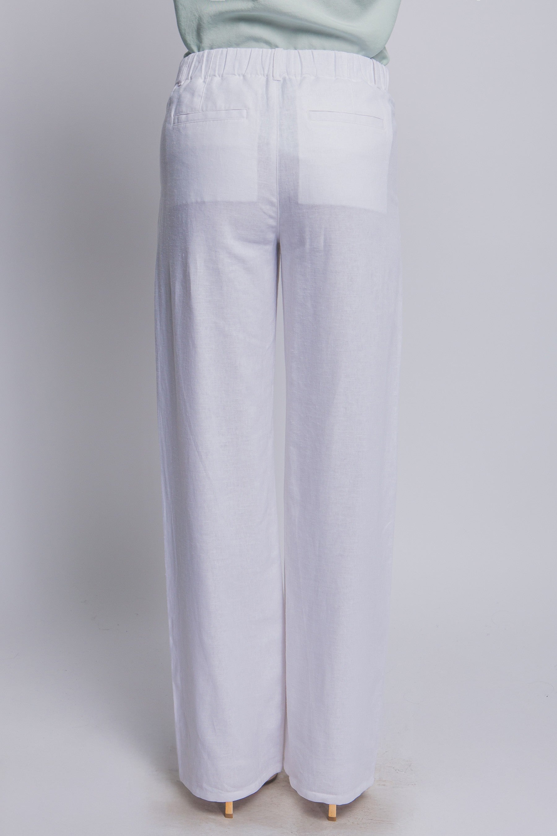 Pantalones Love Tree Liso Pinza Elastatico para Damas