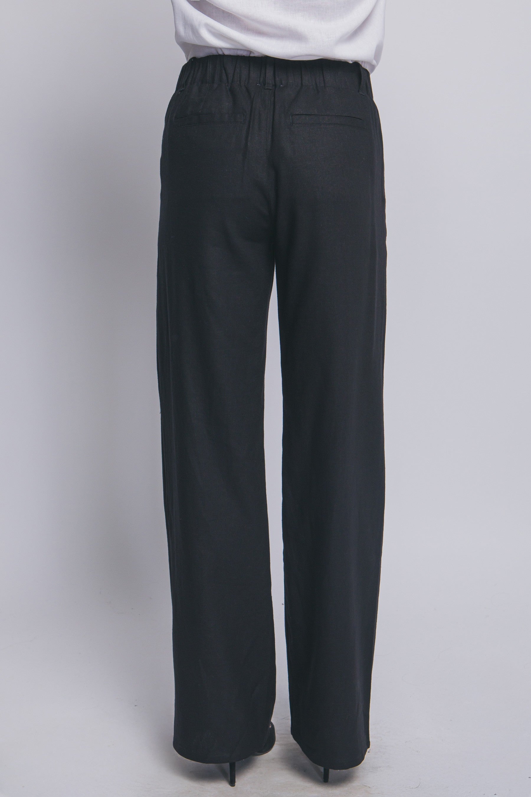 Pantalones Love Tree Liso Pinza Elastatico para Damas