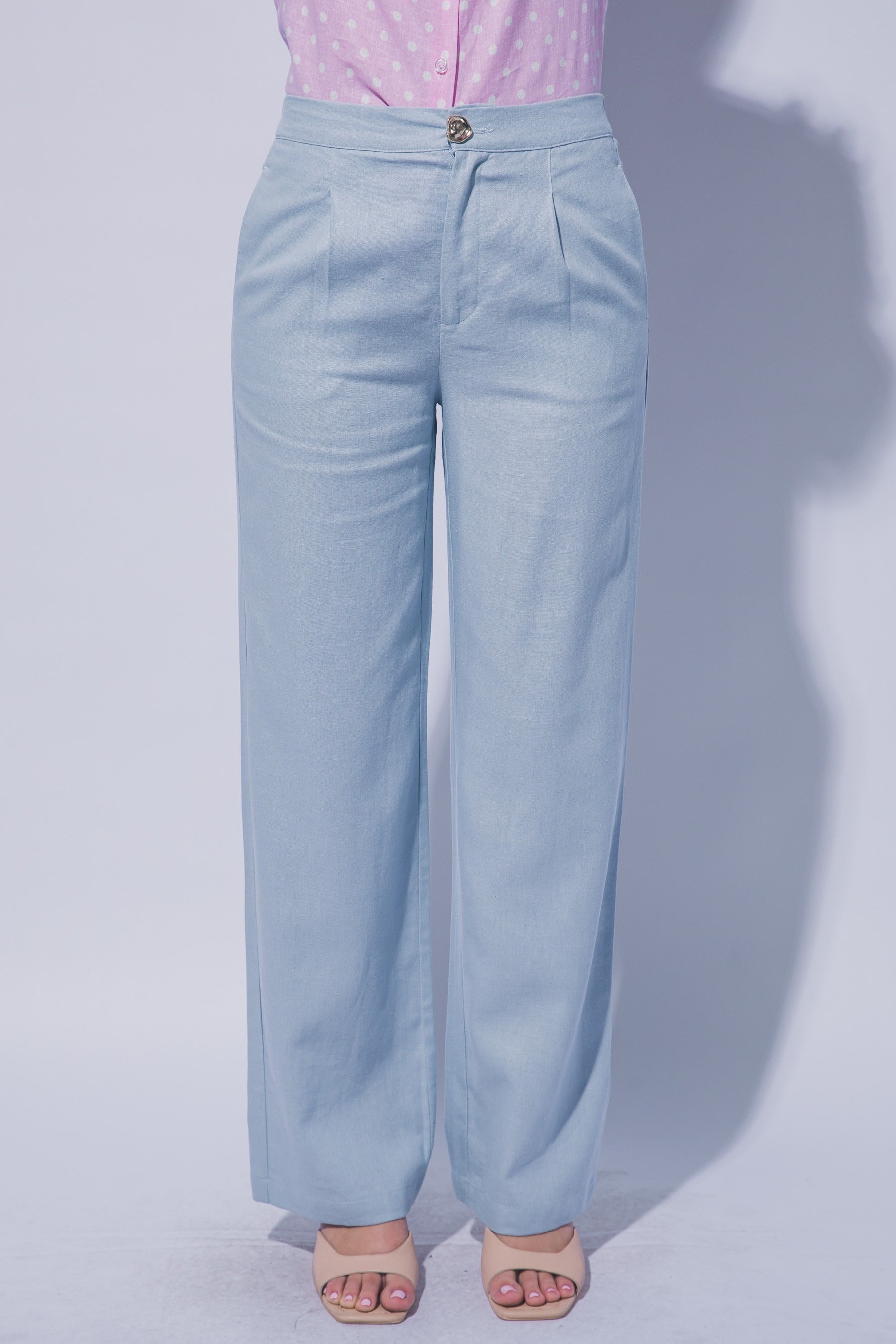 Pantalónes Love Tree Liso Pinza Elast para Damas