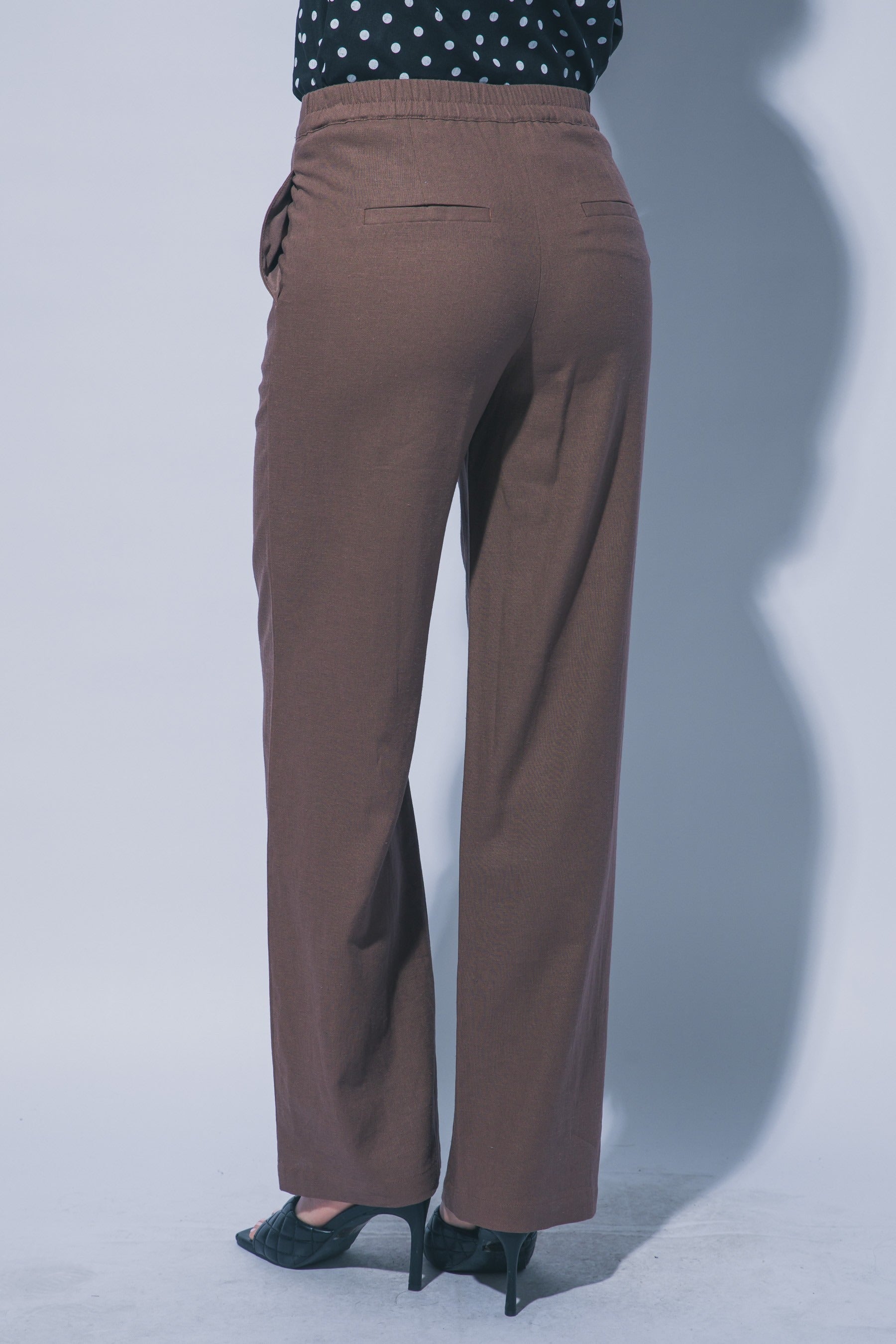 Pantalónes Love Tree Liso Pinza Elast para Damas