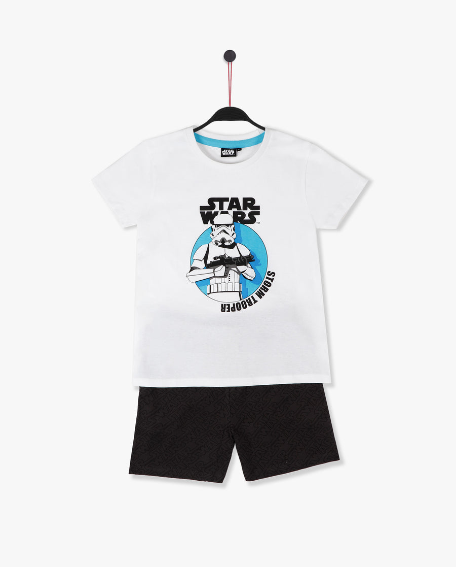 Conjunto Star Wars 2 Piezas Mangas Cortas Estampado P/ Niños by Star Wars