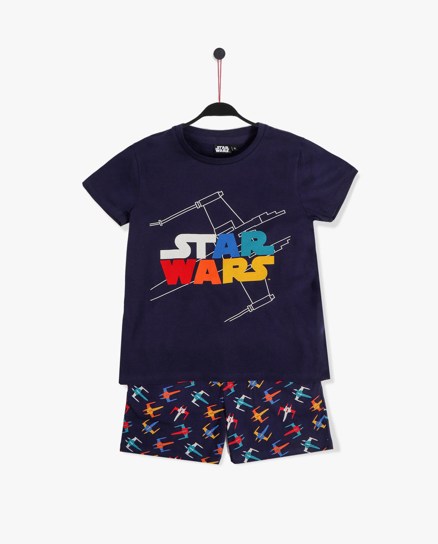 Conjunto Star Wars 2 Piezas Mangas Cortas Estampado P/ Niños by Star Wars