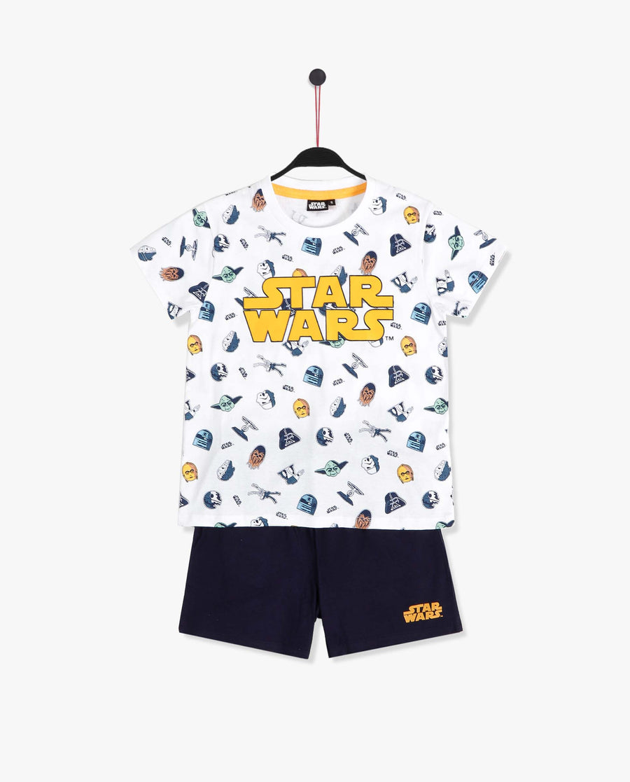 Conjunto Star Wars 2 Piezas Mangas Cortas Estampada P/ Niños by Star Wars