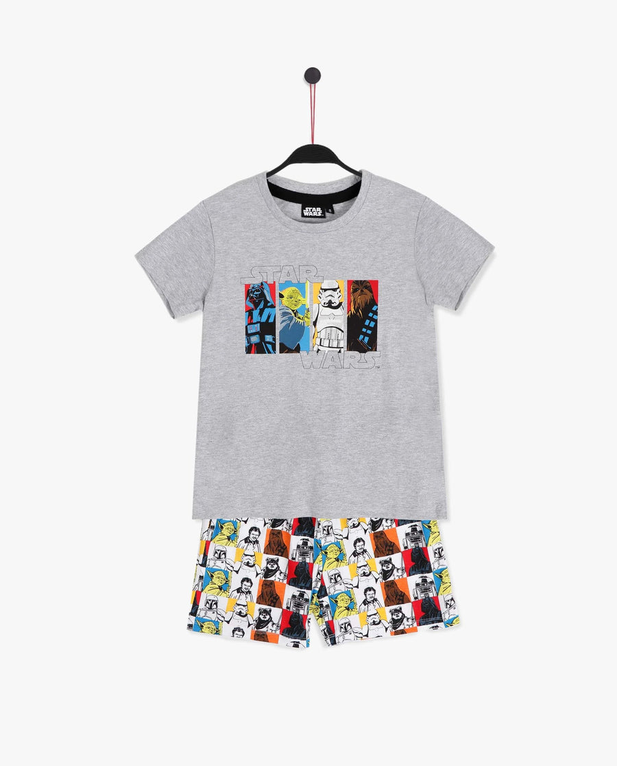 Conjunto Star Wars 2 Piezas Mangas Cortas Estampada P/ Niños by Star Wars