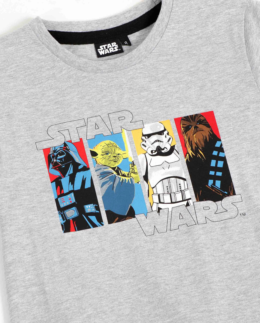 Conjunto Star Wars 2 Piezas Mangas Cortas Estampada P/ Niños by Star Wars