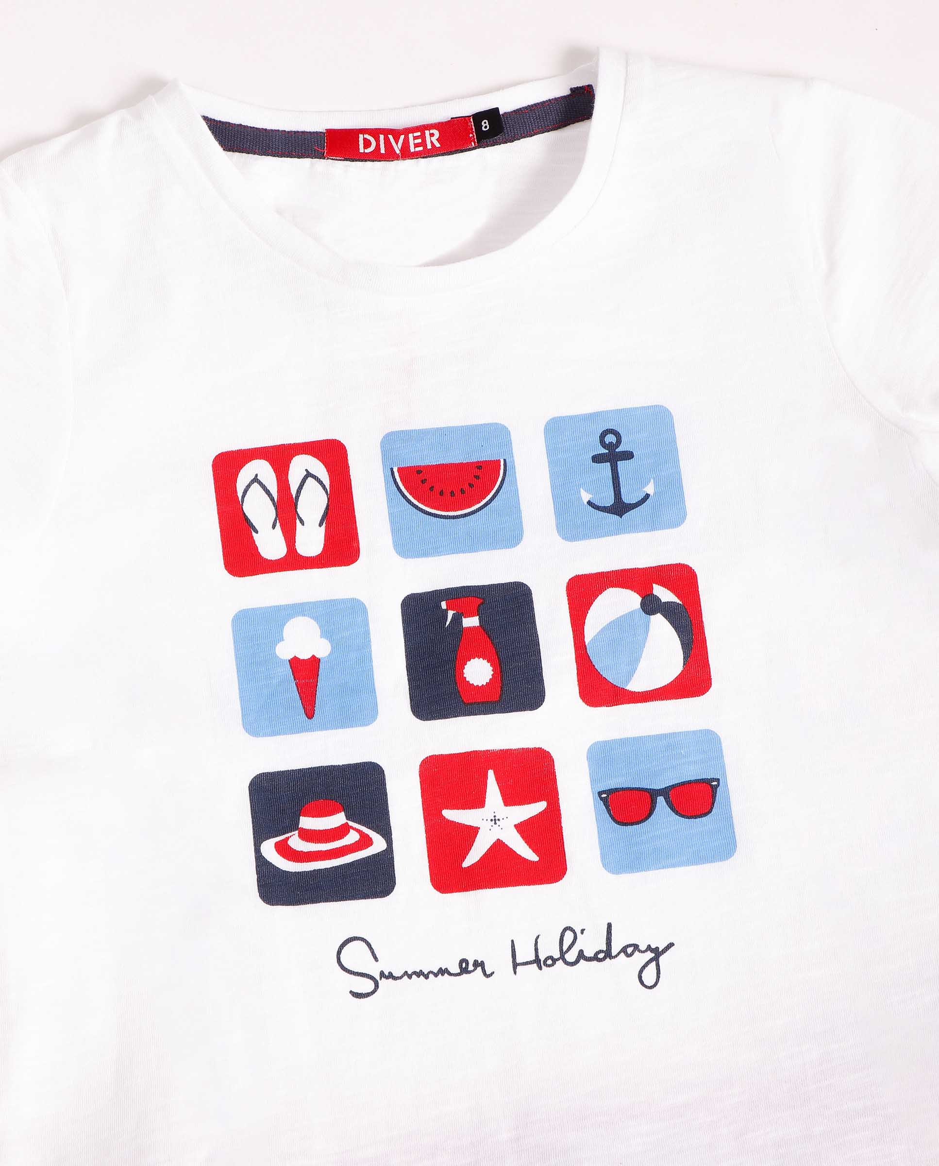 Conjunto Admas 2 Piezas Mangas Cortas Estampado P/ Niñas 60856 by Admas