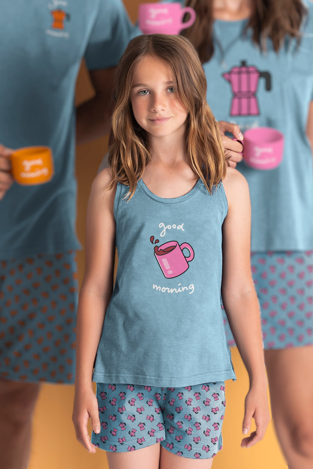 Conjunto Admas 2 Piezas Mangas Cortas Estampado P/ Niñas 60860 by Admas