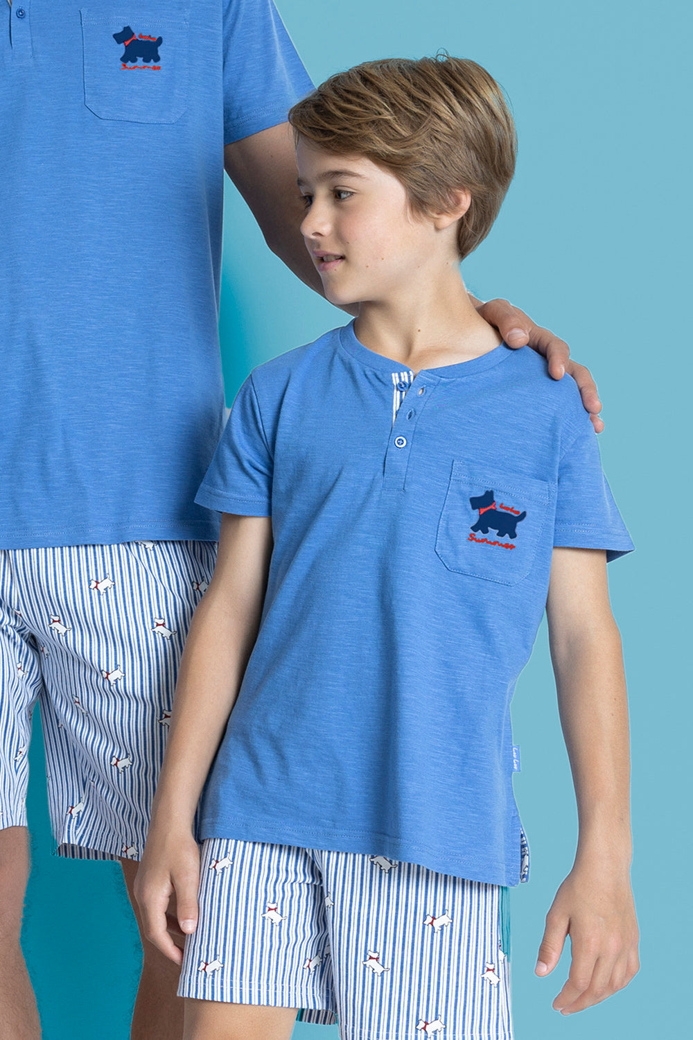 Conjunto Admas 2 Piezas Mangas Cortas Estampado P/ Niños 60875 by Admas