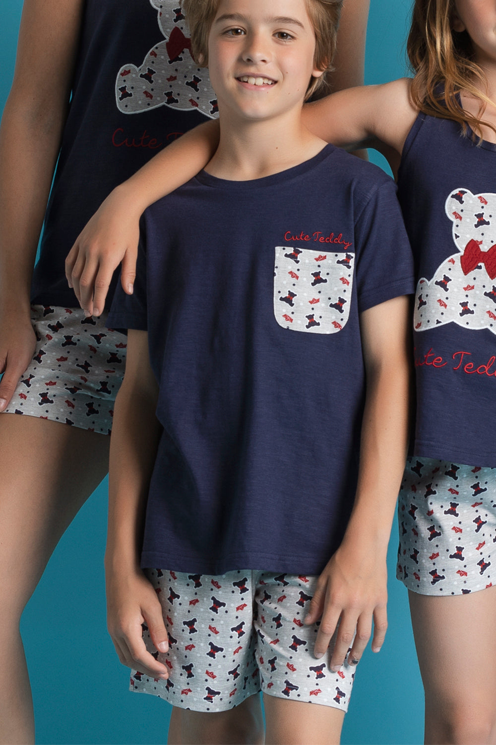 Conjunto Admas 2 Piezas Mangas Cortas Estampado P/ Niños 60877 by Admas