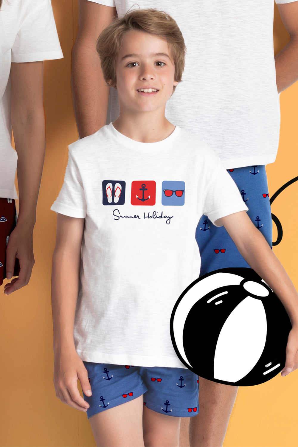 Conjunto Admas 2 Piezas Mangas Cortas Estampado P/ Niños 60878 by Admas