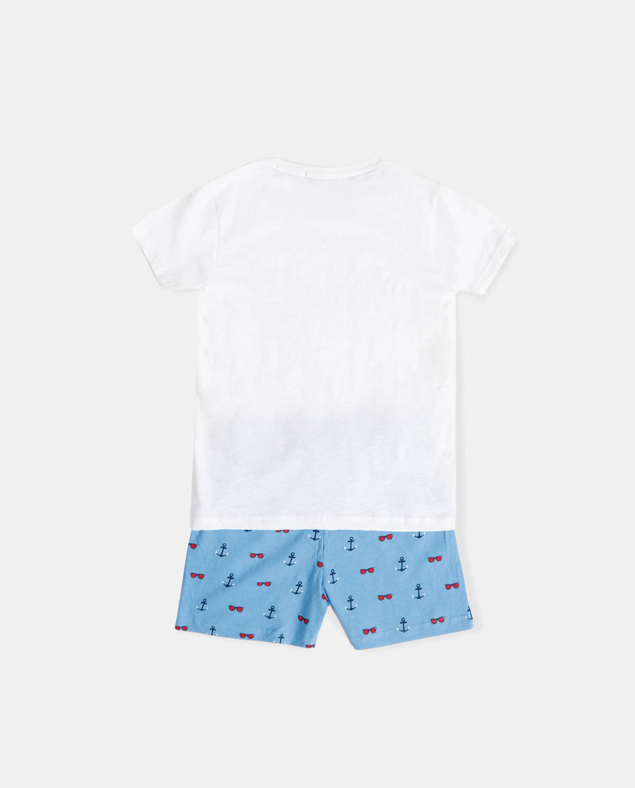Conjunto Admas 2 Piezas Mangas Cortas Estampado P/ Niños 60878 by Admas