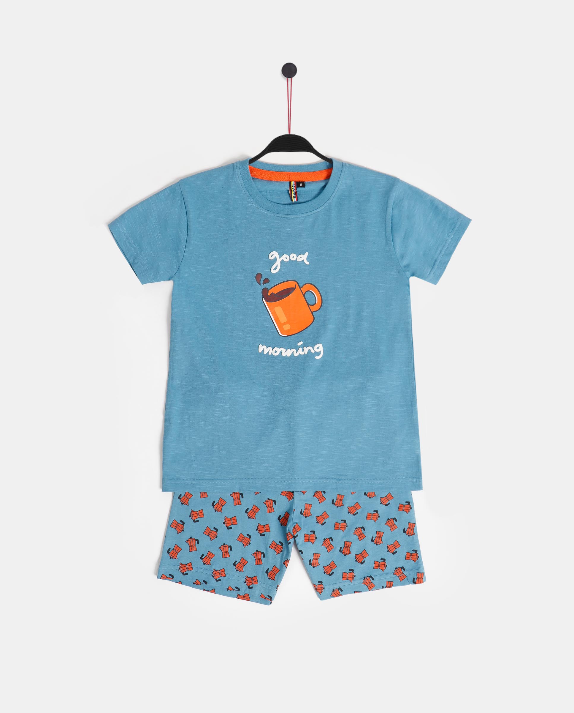 Conjunto Admas 2 Piezas Mangas Cortas Estampado P/ Niños 60881 by Admas