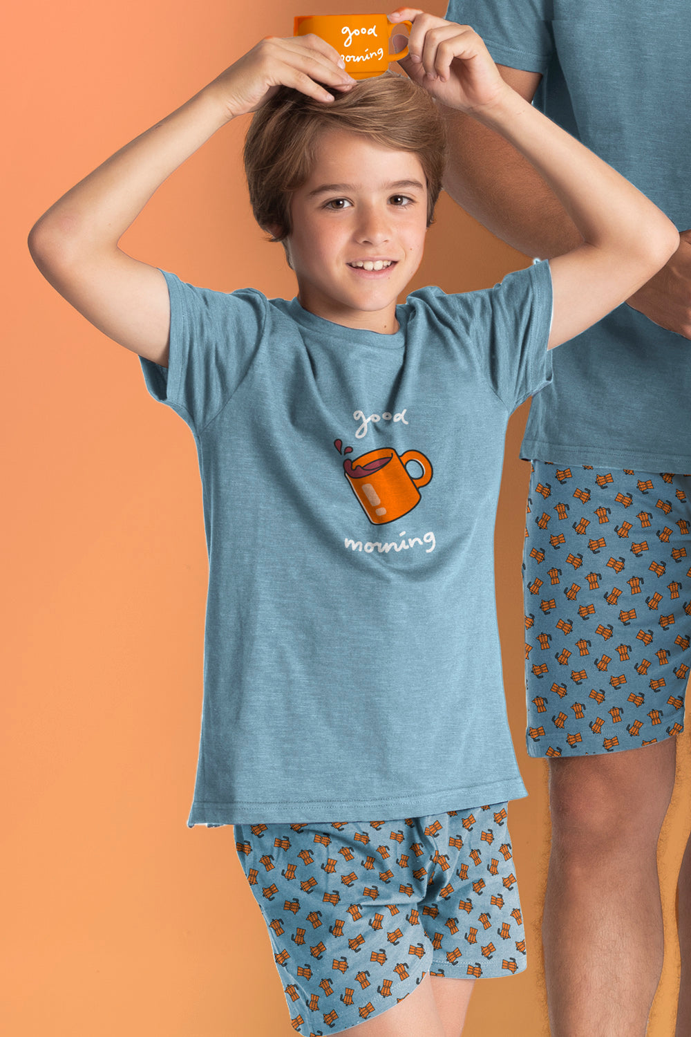 Conjunto Admas 2 Piezas Mangas Cortas Estampado P/ Niños 60881 by Admas