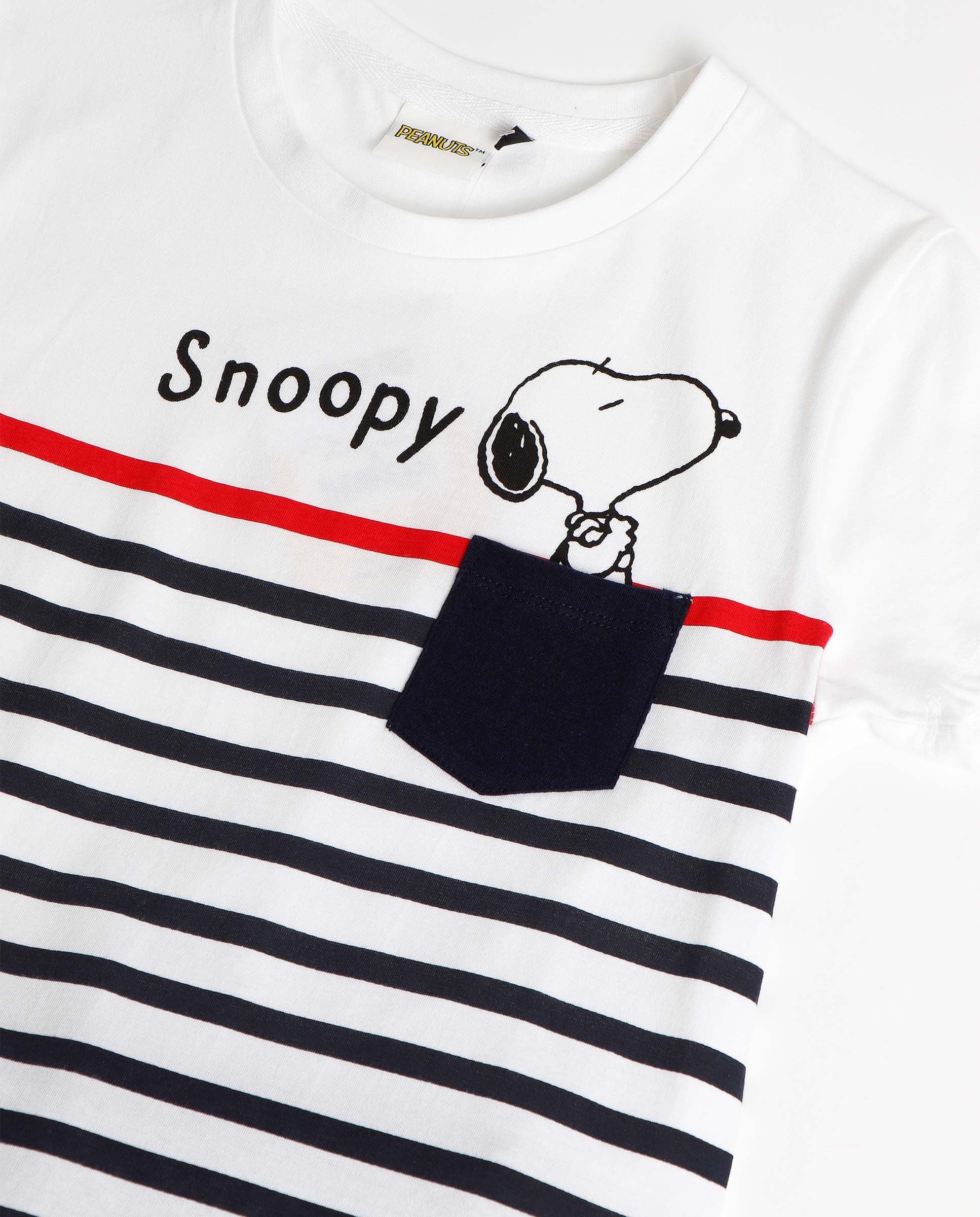Conjunto Peanuts Mangas Cortas Rayas 2 Piezas Para Niños by Peanuts