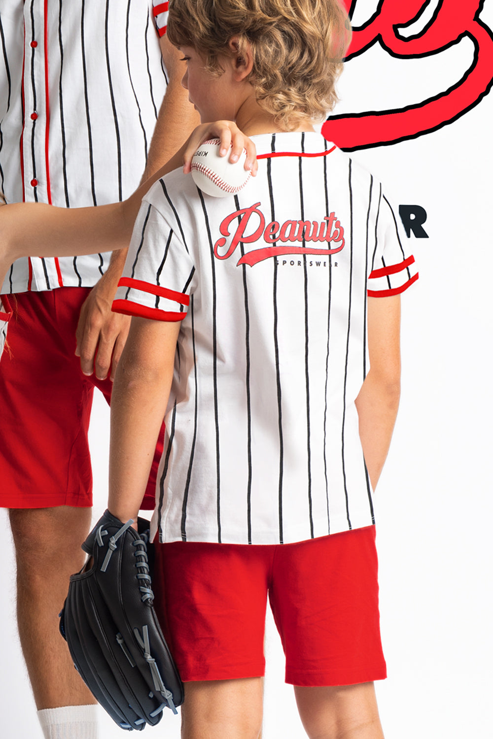 Conjunto Peanuts Mangas Cortas Rayas 2 Piezas Para Niños by Peanuts