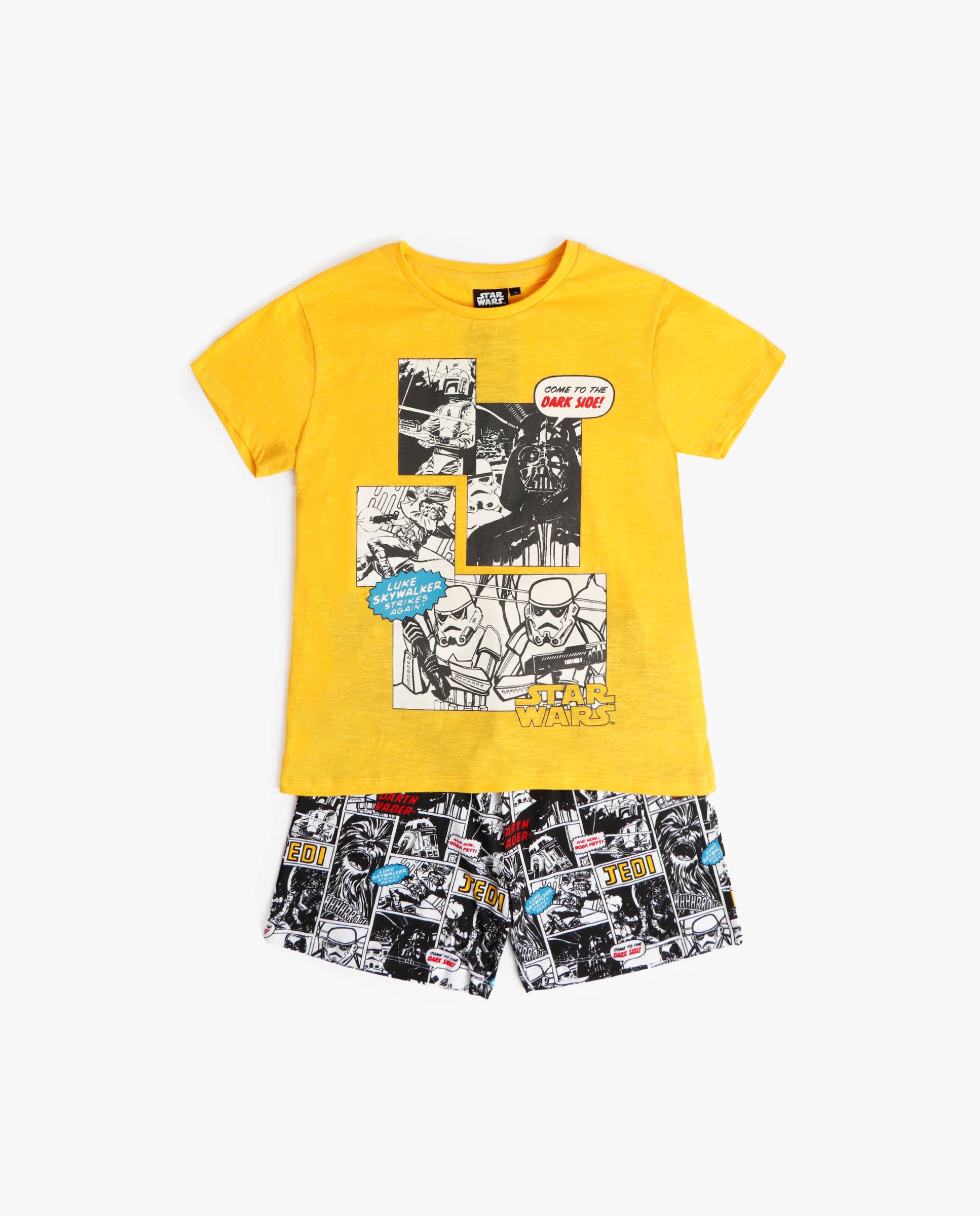 Conjunto Star Wars Mangas Cortas Estampada 2 Piezas Para Niños by Star Wars