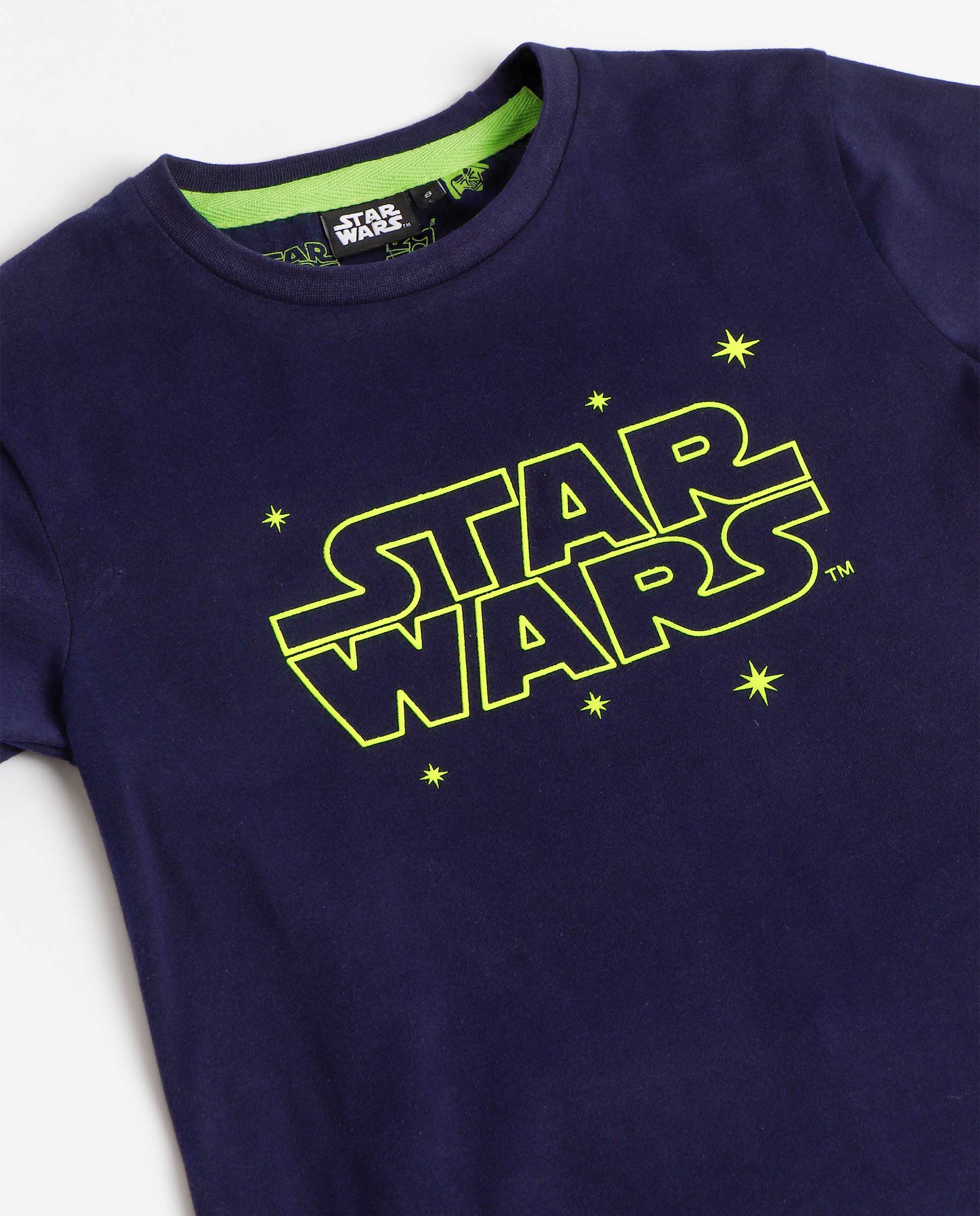 Conjunto Star Wars Mangas Cortas Estampada 2 Piezas Para Niños by Star Wars