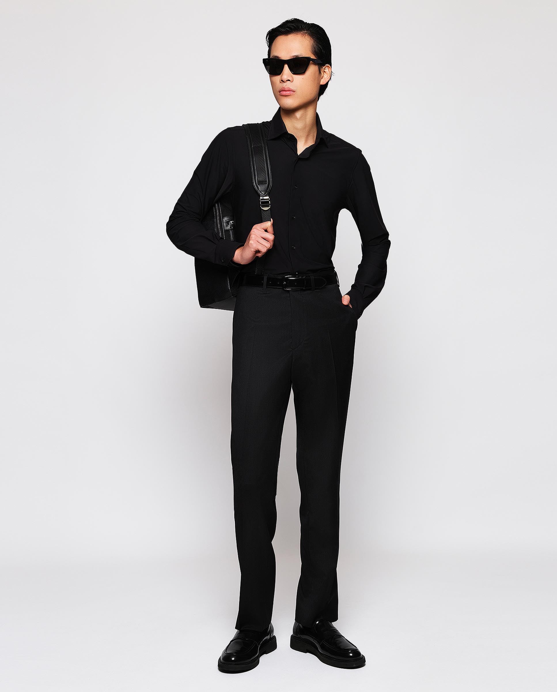 Camisa Mirto Mangas Largas Lisa Para Caballeros by Mirto