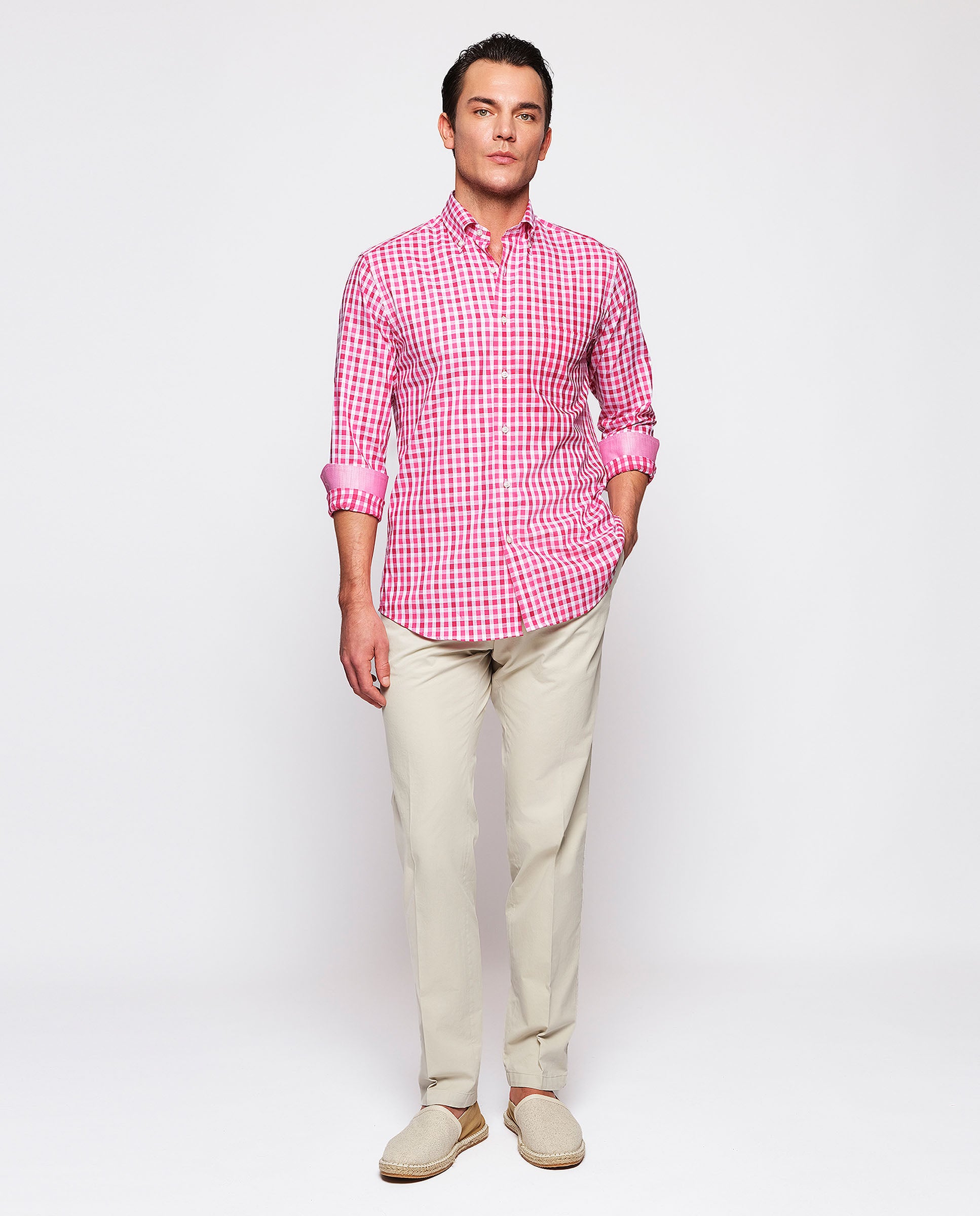 Camisa Mirto Mangas Largas Cuadros Para Caballeros by Mirto