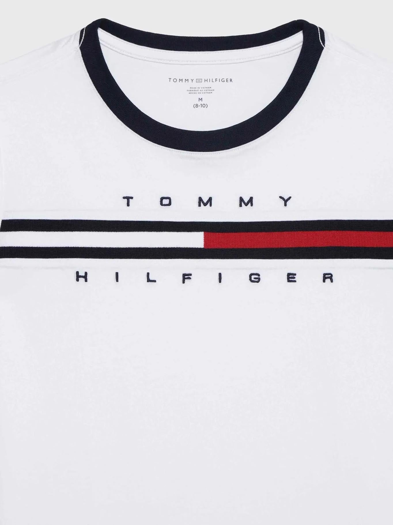 Camiseta Tommy Hilfiger Mangas Cortas Estampada Para Niños