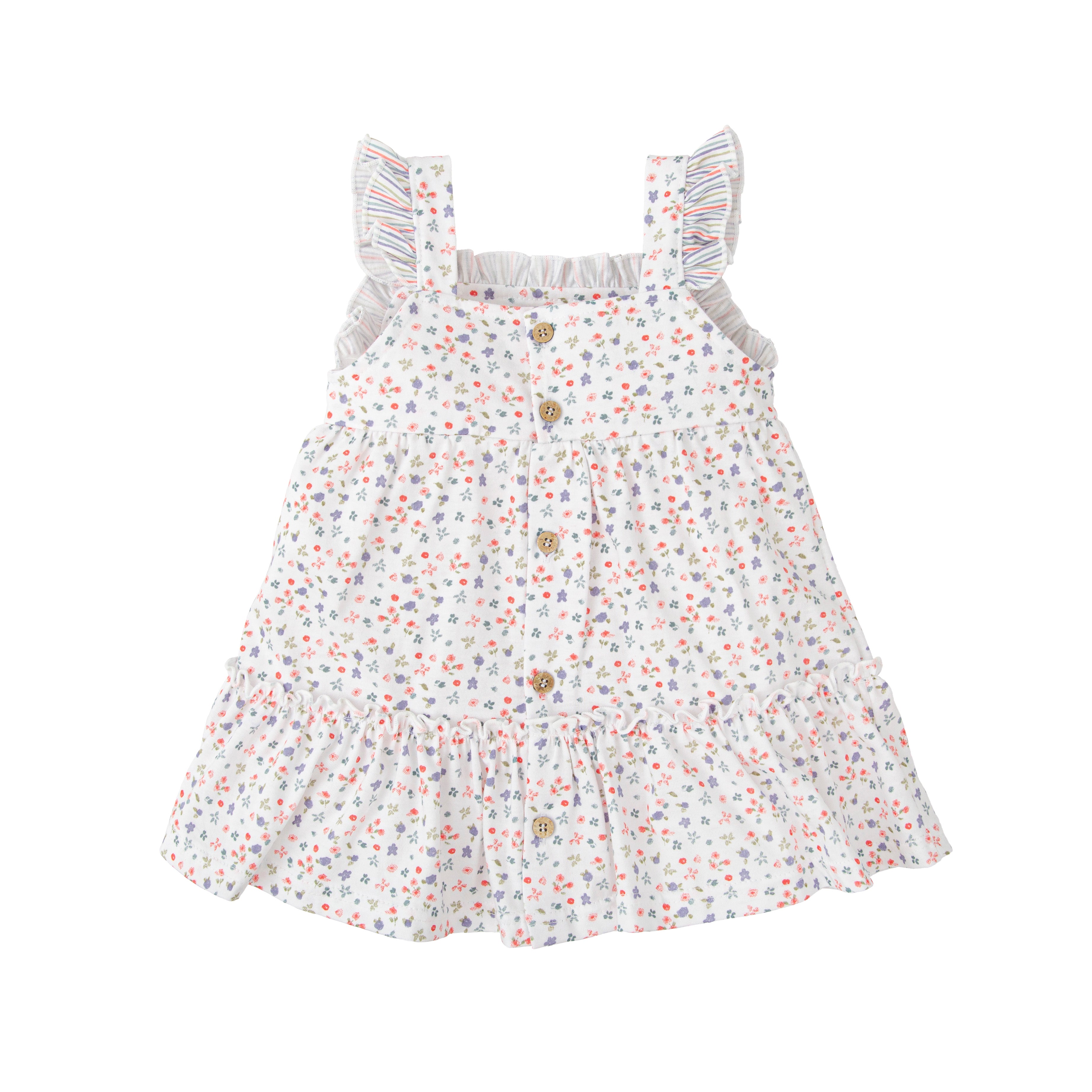 Vestido Babidu Mangas Cortas Estampado Para Niñas by Babidu