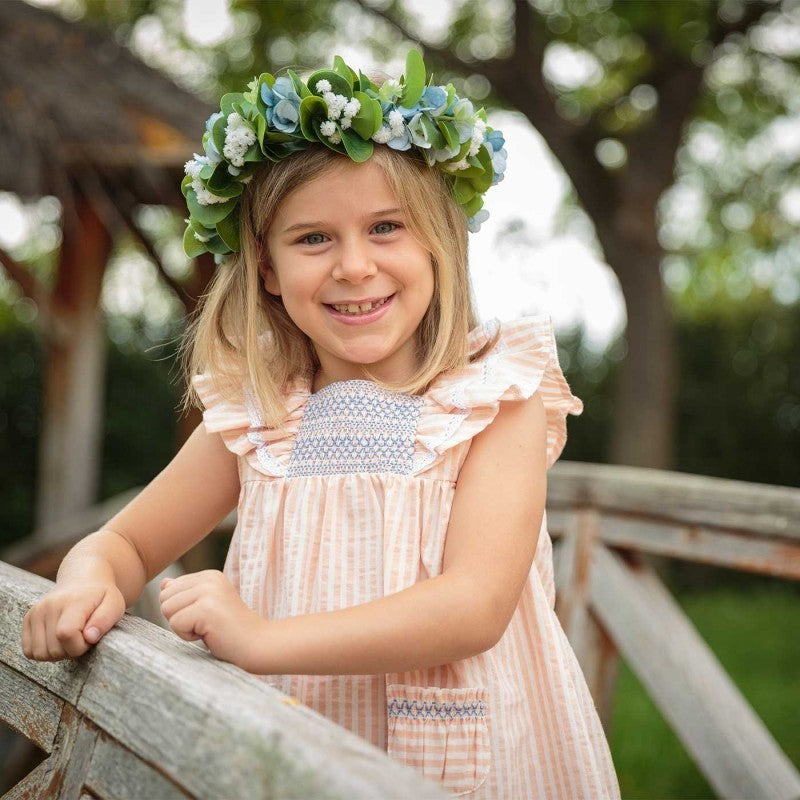 Vestido Babidu Mangas Cortas Rayas P/ Niñas 90455 by Babidu