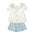 Conjunto Babidu Mangas Cortas Estampado Para Niñas