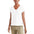 Camiseta Dockers Mangas Cortas Lisa Cuello V Para Damas