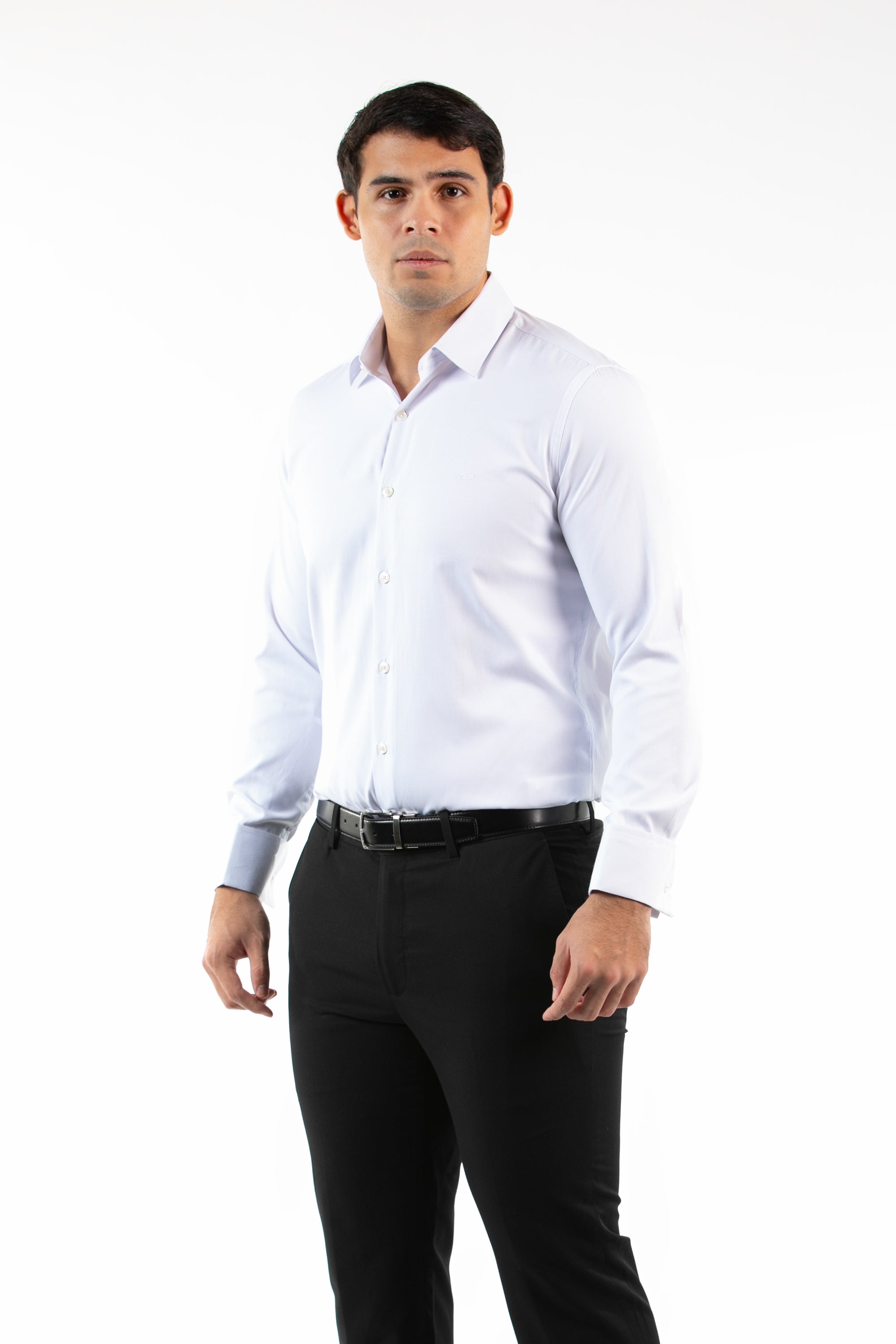 Camisa Oscar De La Renta Mangas Largas Lisa Gemelos para Caballeros