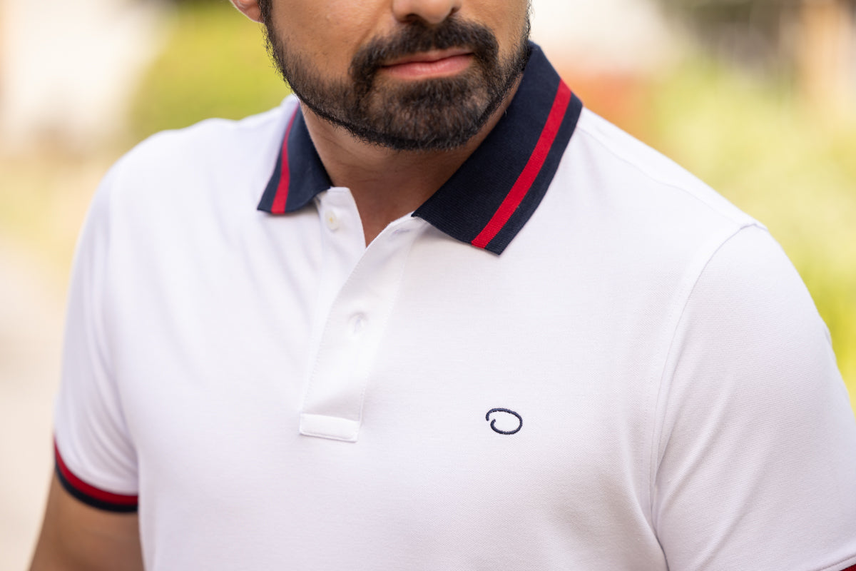 Poloshirt Oscar De La Renta Mangas Cortas Liso P/ Caballeros A23KNP012 by Oscar De La Renta