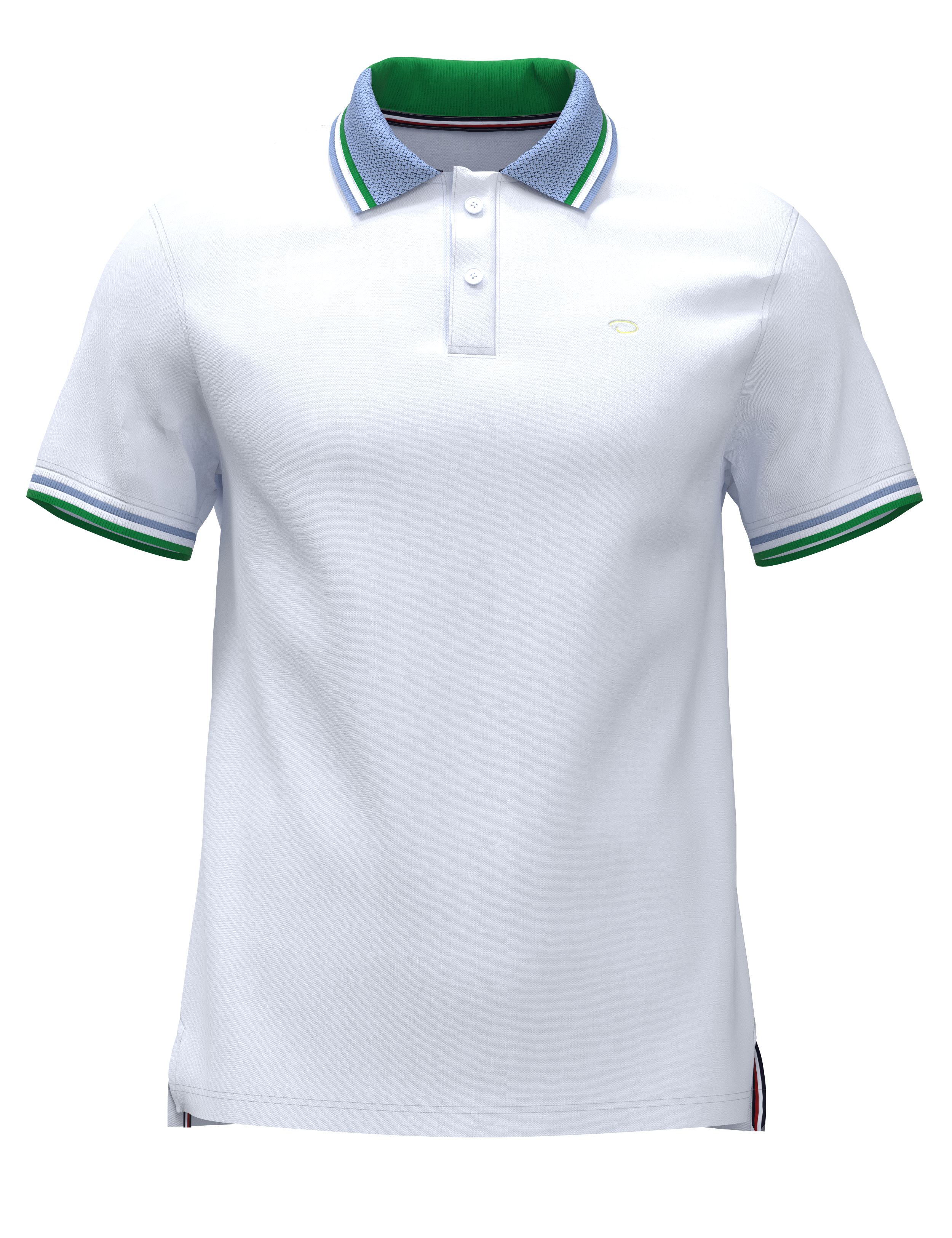 Poloshirt Oscar De La Renta Mangas Cortas Liso P/ Caballeros A23KNP024