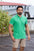 Poloshirt Oscar De La Renta Mangas Cortas Estampado P/ Caballeros A23KNP030