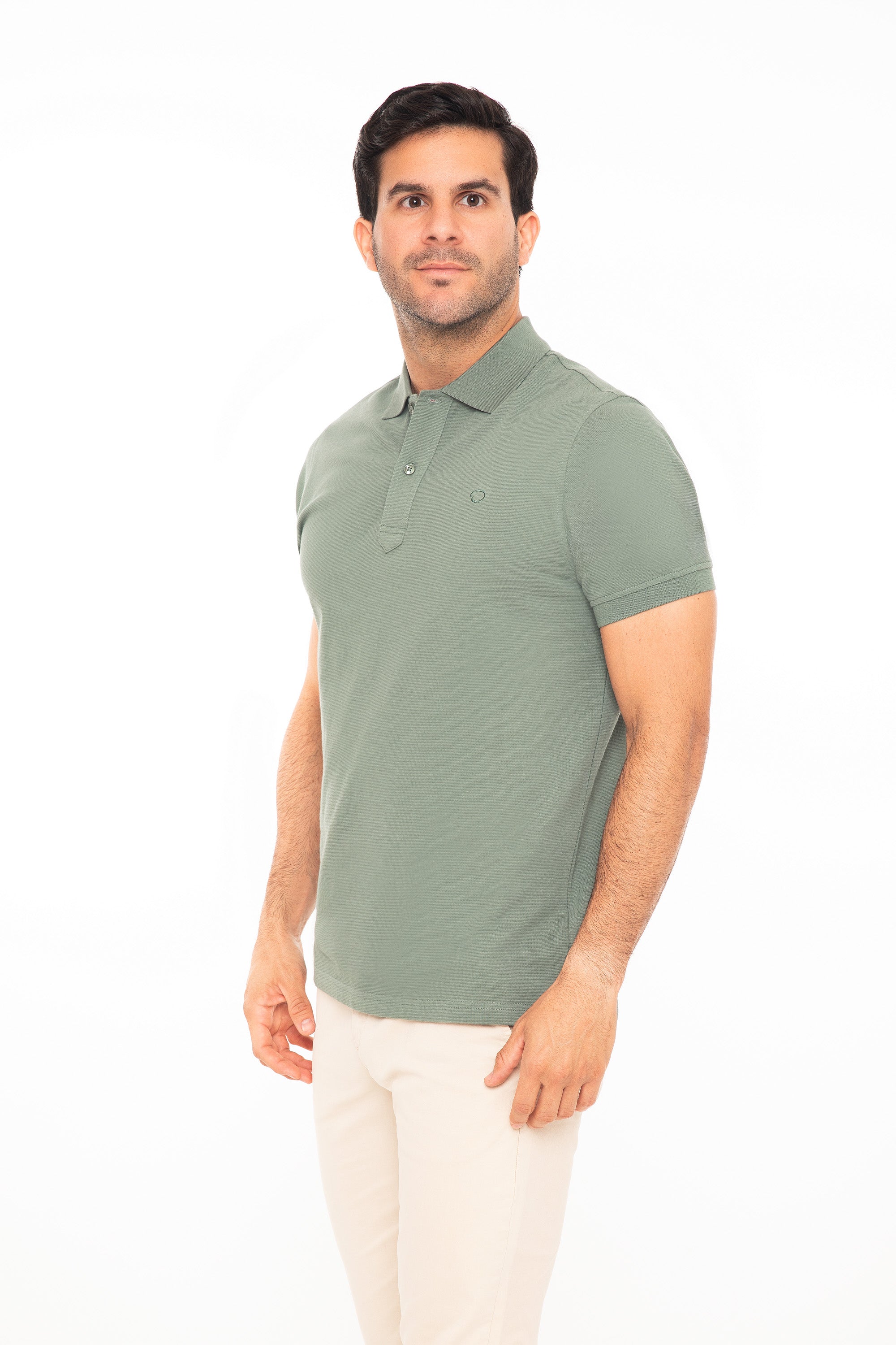 Poloshirt Oscar de La Renta Mangas Cortas Liso para Caballeros