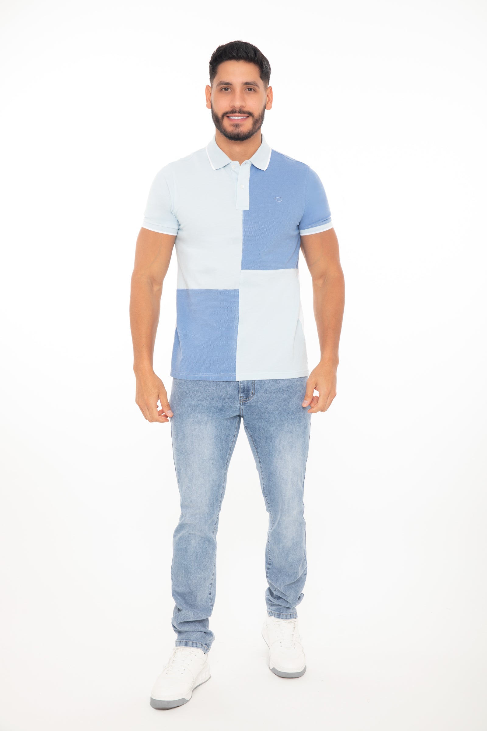 Poloshirt Oscar De La Renta Mangas Cortas Combinado P/ Caballeros by Oscar De La Renta