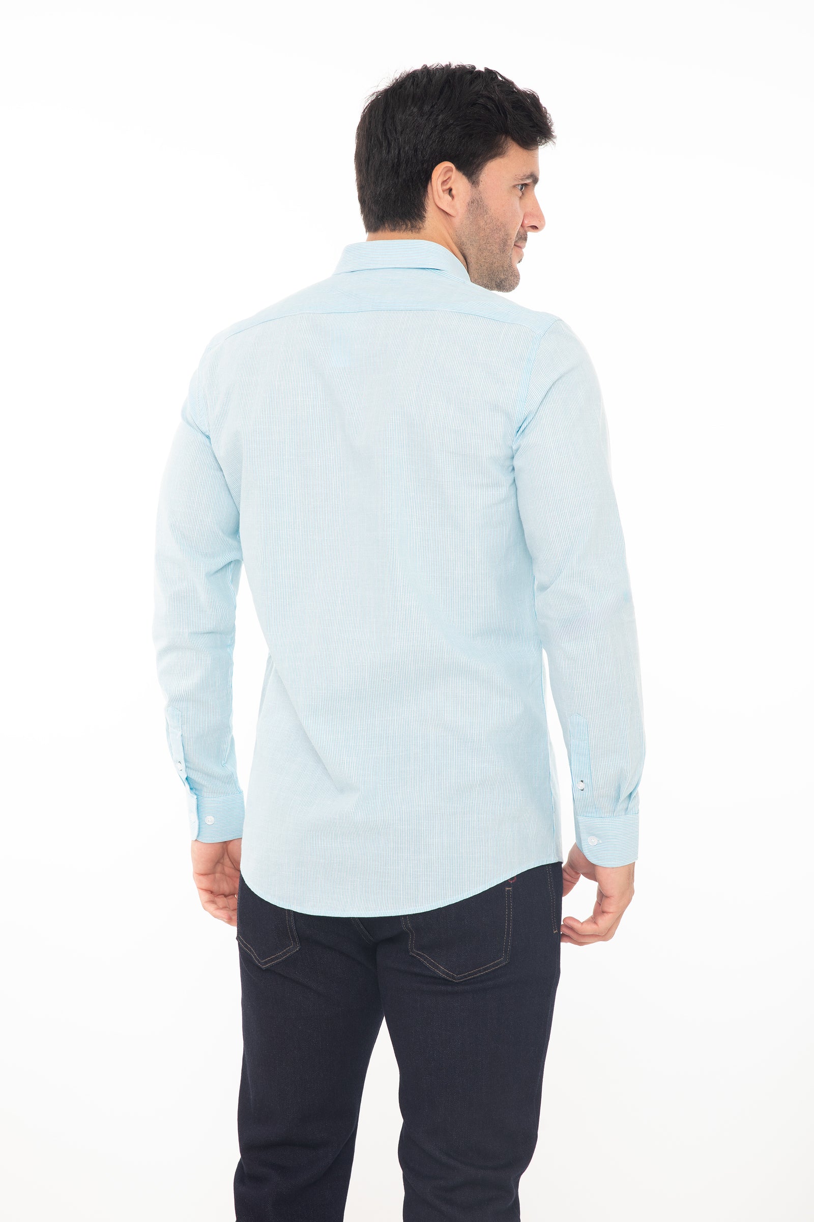 Camisa Oscar De La Renta Mangas Largas Rayas P/ Caballeros by Oscar De La Renta