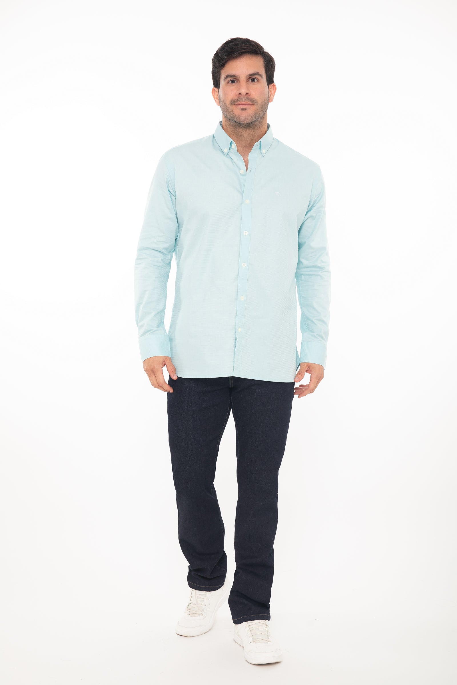 Camisa Oscar De La Renta Mangas Largas Rayas P/ Caballeros by Oscar De La Renta