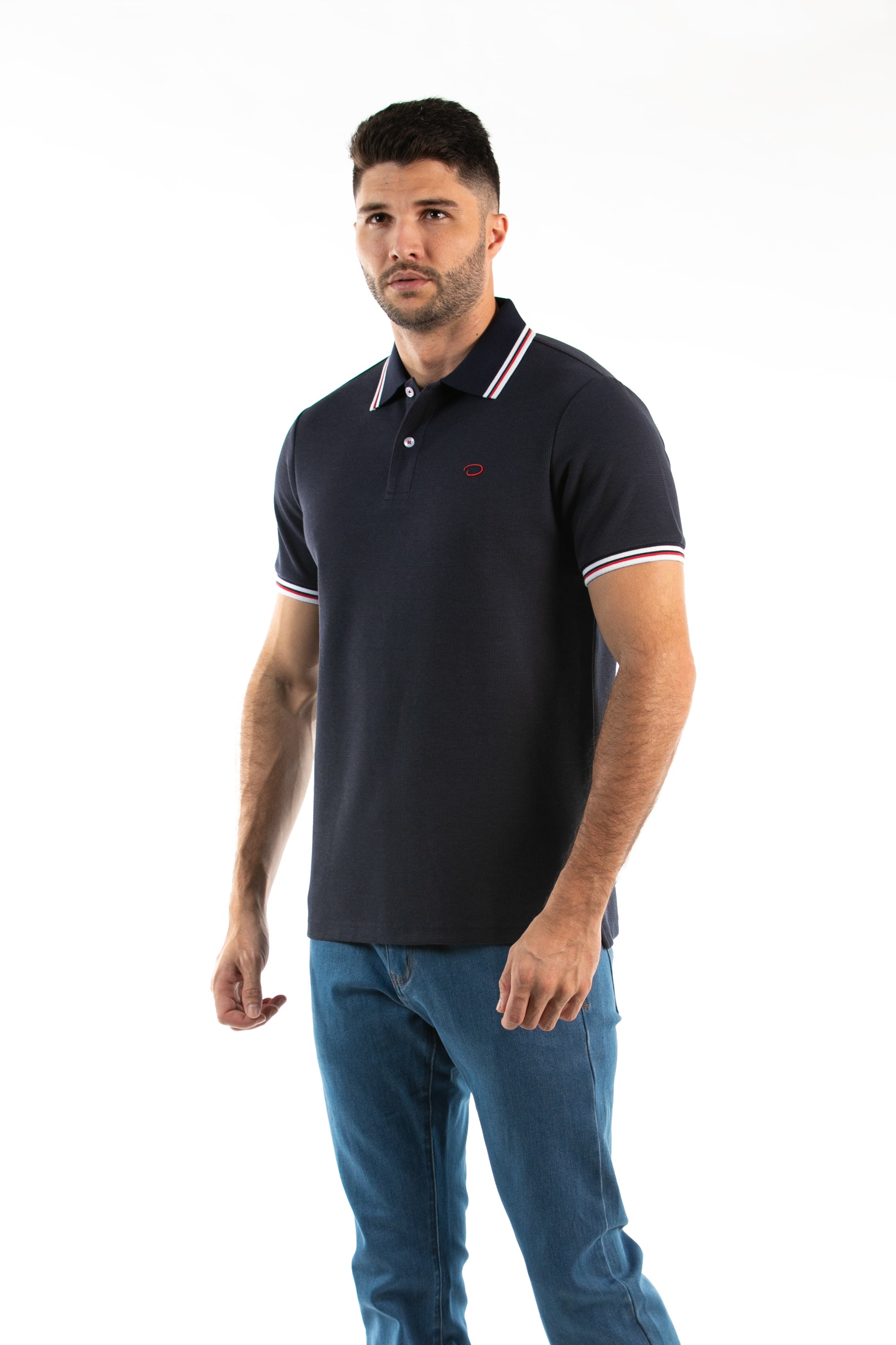 Poloshirt Oscar de La Renta Mangas Cortas Liso para Caballeros