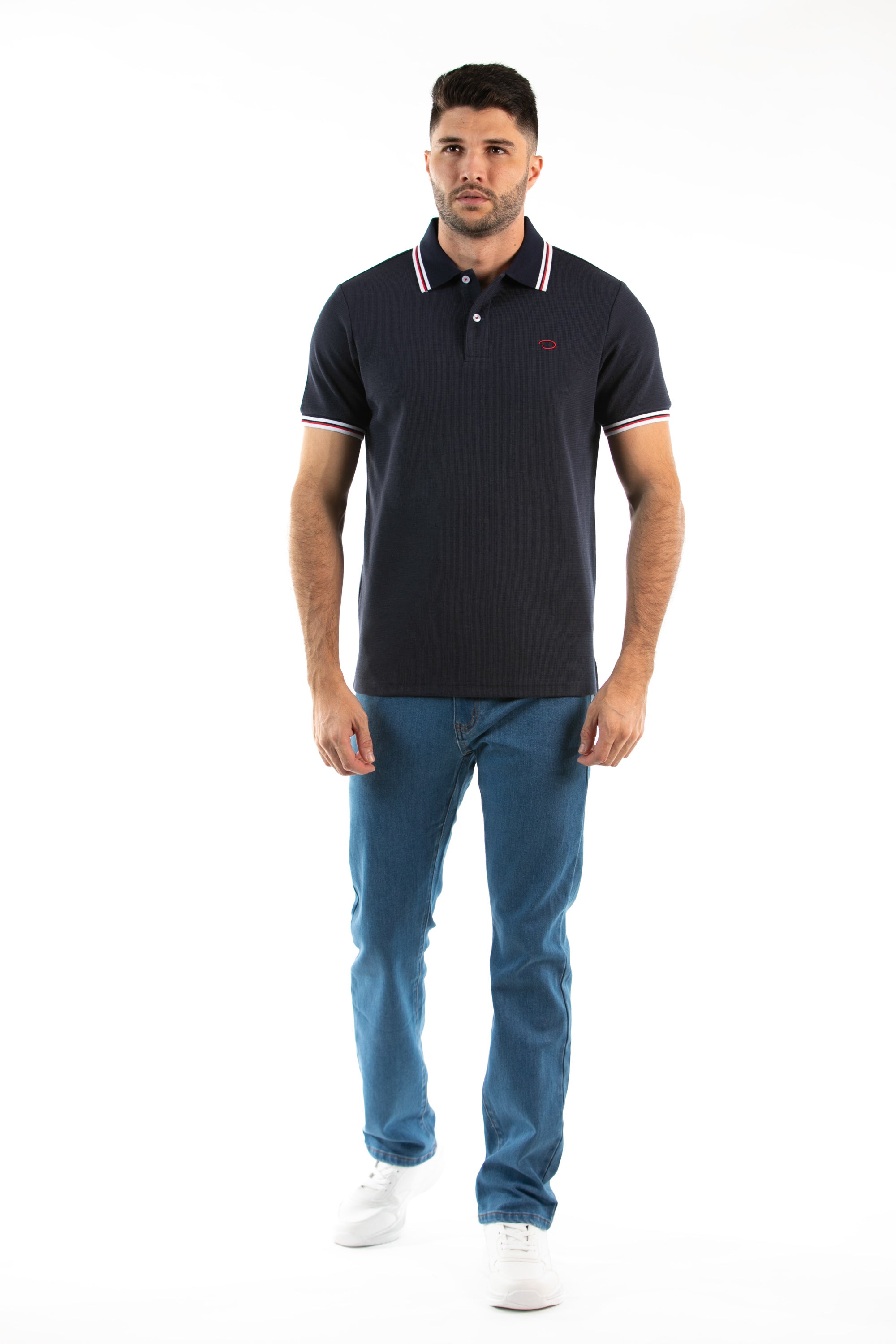 Poloshirt Oscar de La Renta Mangas Cortas Liso para Caballeros