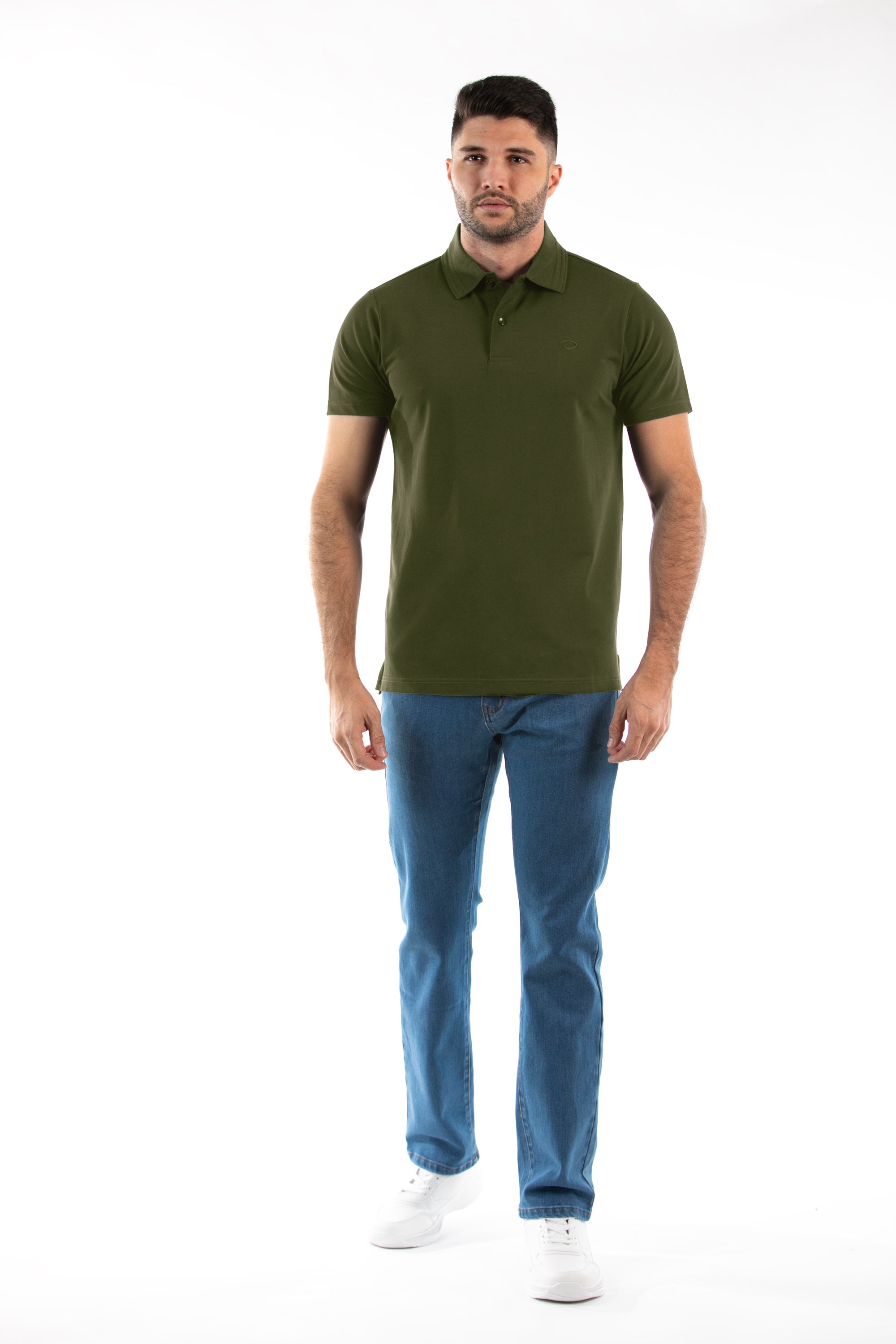 Poloshirt Oscar de La Renta Mangas Cortas Liso para Caballeros