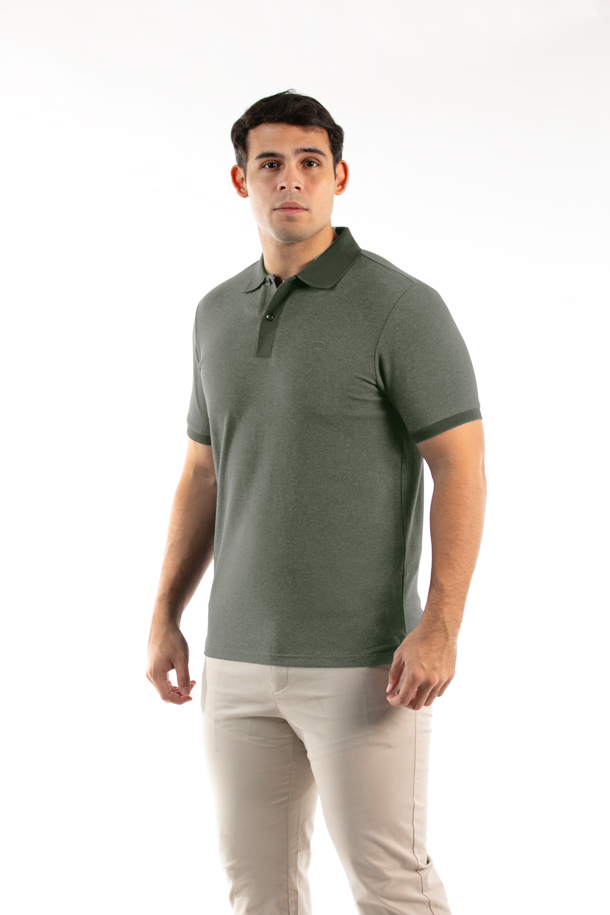 Poloshirt Oscar de La Renta Mangas Cortas Liso para Caballeros