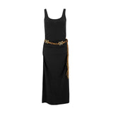 Vestido Madden Girl sin Mangas Liso Negro para Damas