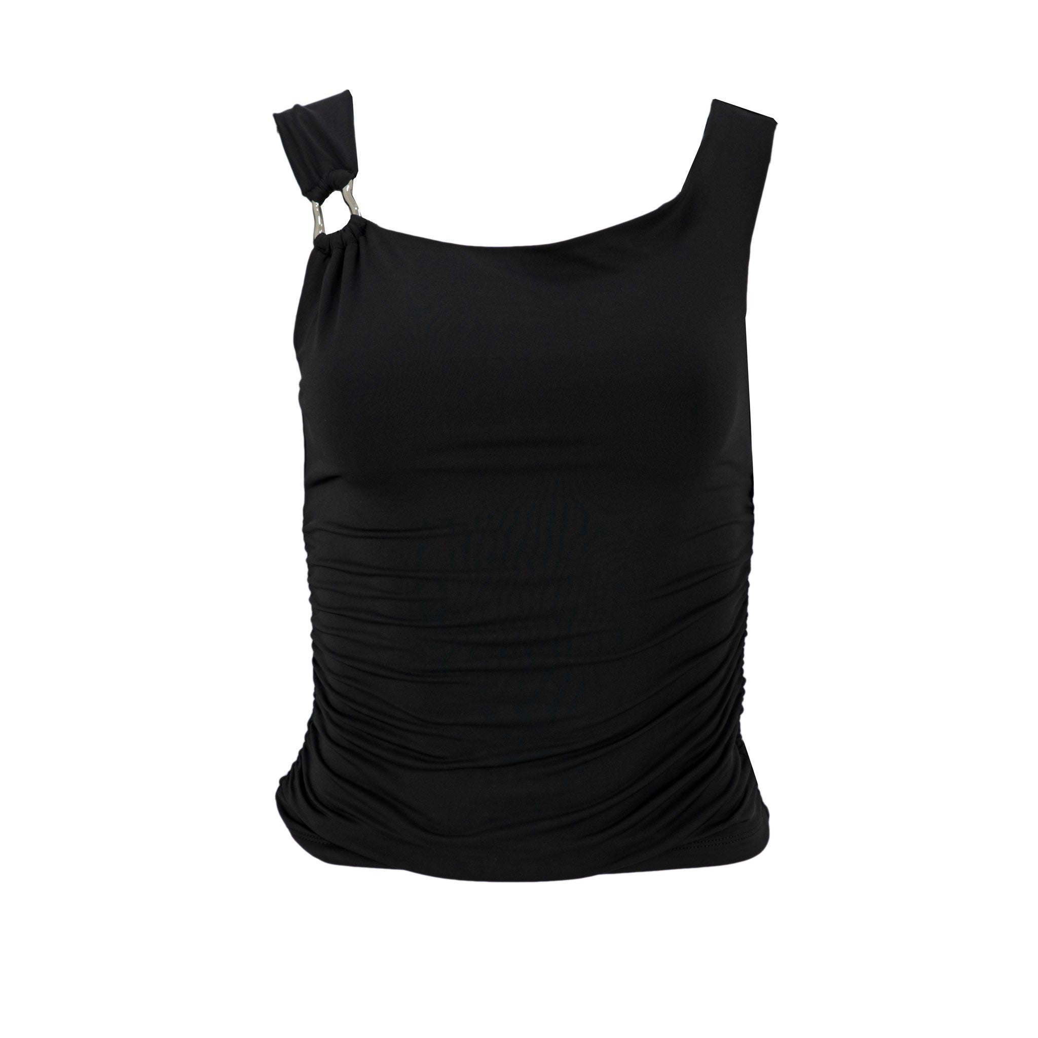 Blusa Madden Girl sin Mangas Lisa Ruches para Damas
