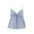 Blusa Madden Girl Tiros Rayas Azul Denim para Damas