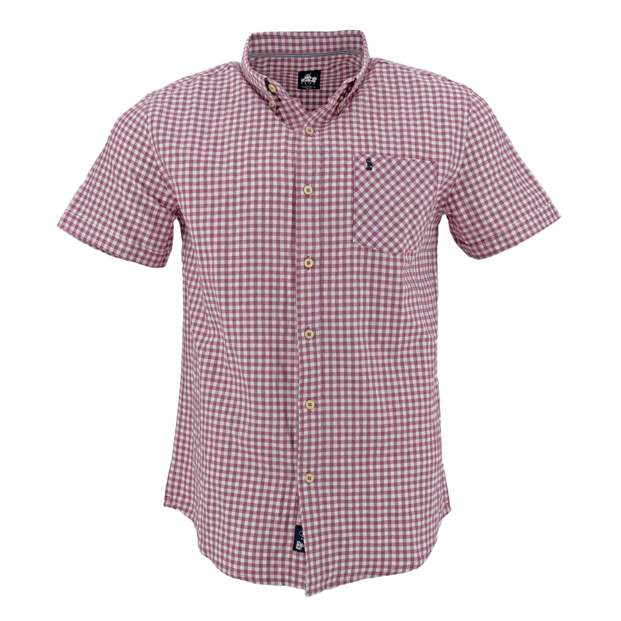 Camisa 1492 Mangas Cortas Cuadros P/ Niños by 1492