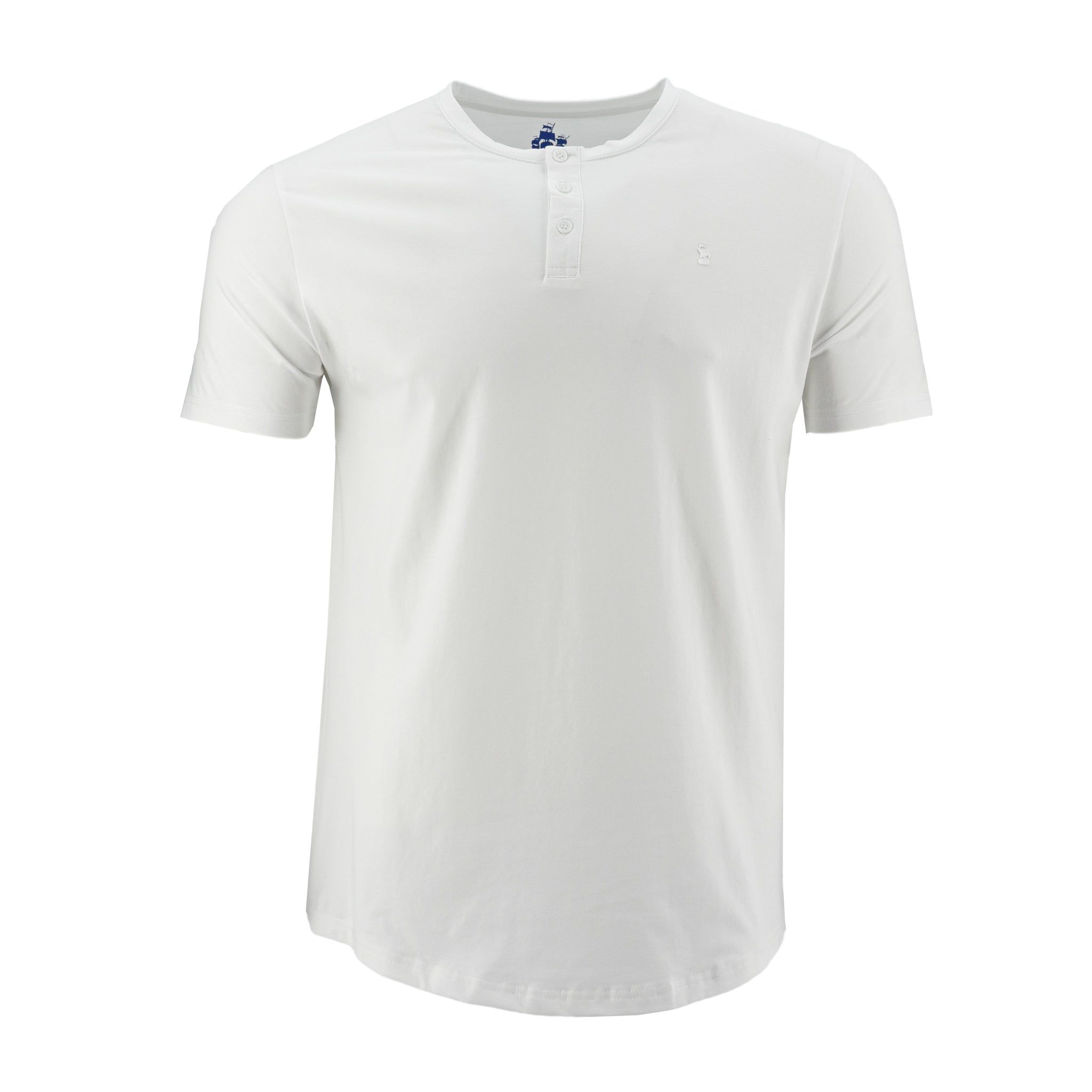 Camiseta 1492 Mangas Cortas Cuello Henley Lisa Para Niños by 1492