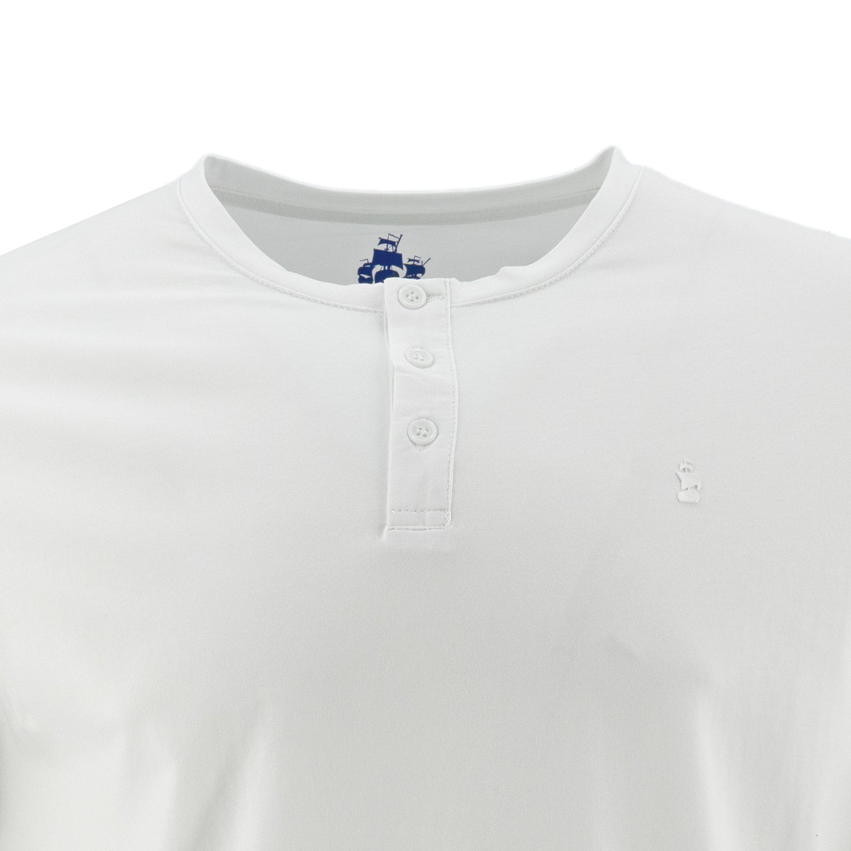 Camiseta 1492 Mangas Cortas Cuello Henley Lisa Para Niños by 1492