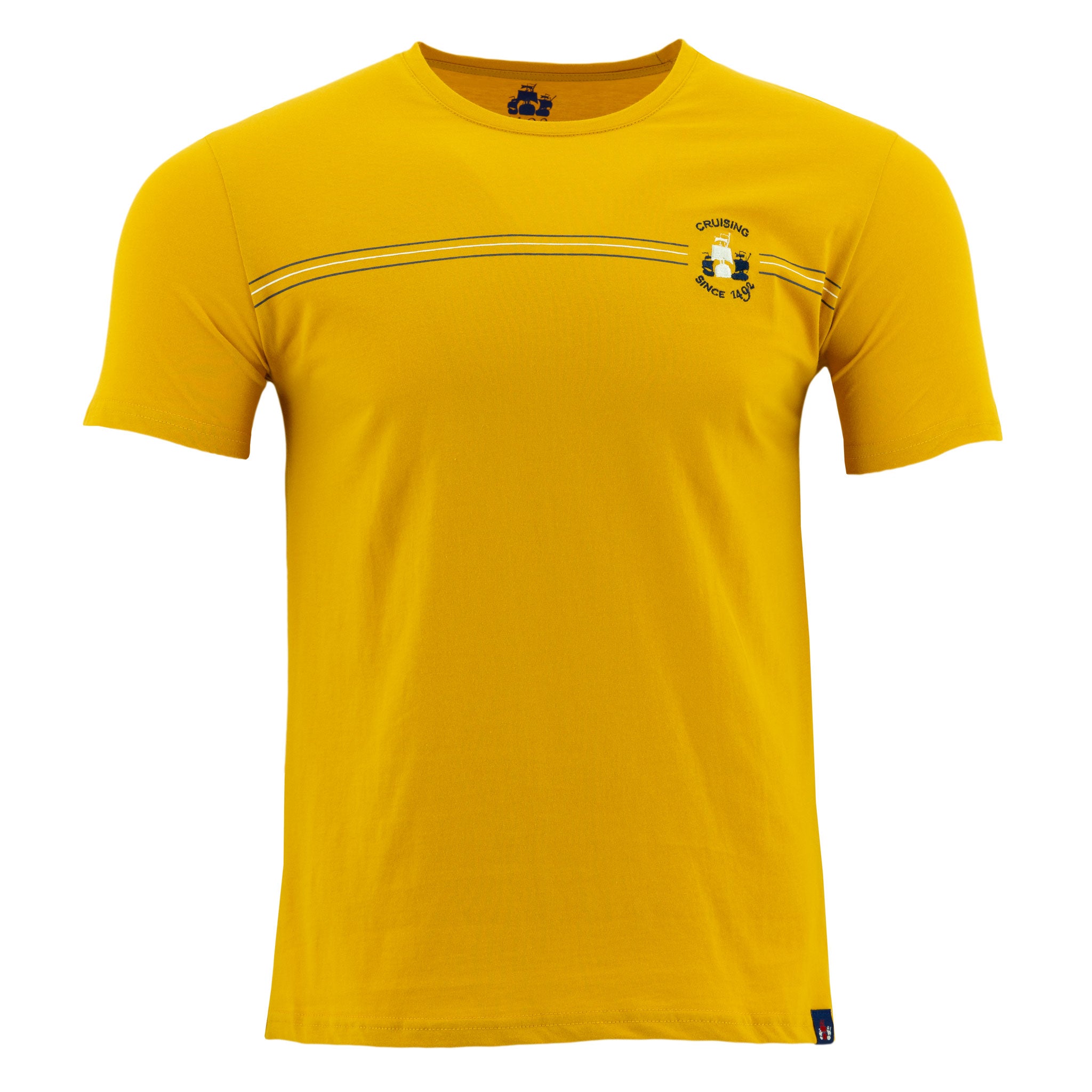 Camiseta 1492 Mangas Cortas Rayas P/ Caballeros ANT-373-375 by 1492