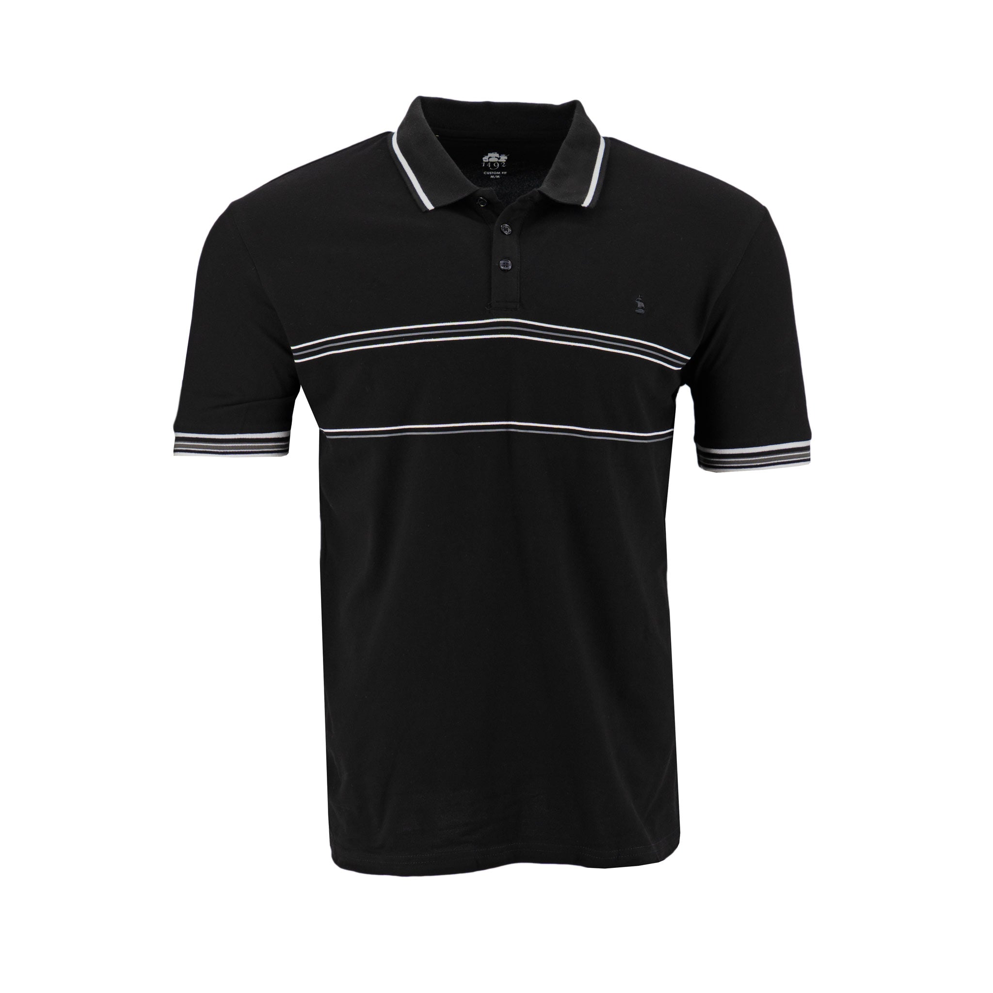 Polo 1492 de Mangas Cortas con Rayas para Caballeros